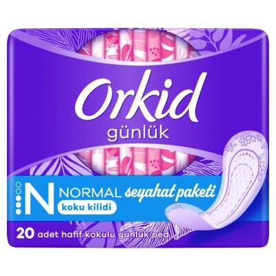 Orkid Günlük Ped Normal Taşınabilir 20'li Çanta Paketi