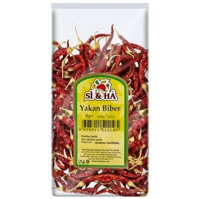 Si&Ha Biber Yakan Kurutulmuş 50 G