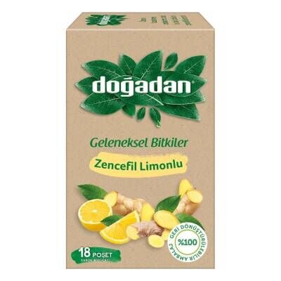 Doğadan Zencefil Limonlu Bitki Çayı 18'li 35 G