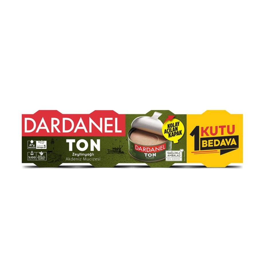 Dardanel zeytinyağlı ton balığı 4x75 g paketi