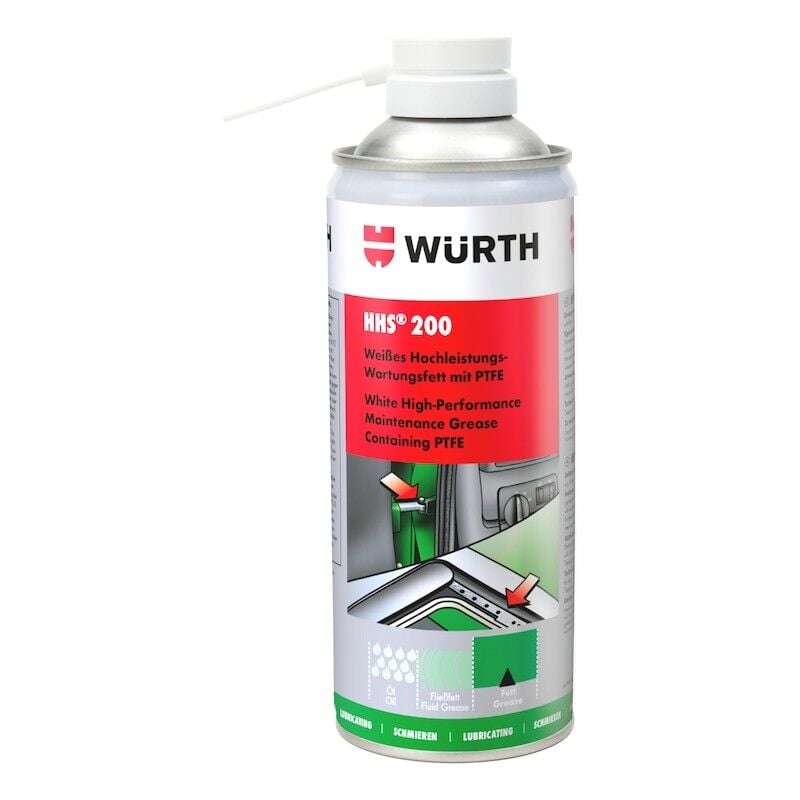 Würth HHS 200 PTFE'li Beyaz Bakım Gresi Sprey 400 ml