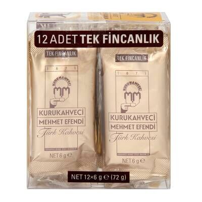 Kurukahveci Mehmet Efendi Türk Kahvesi 12 x 6 G