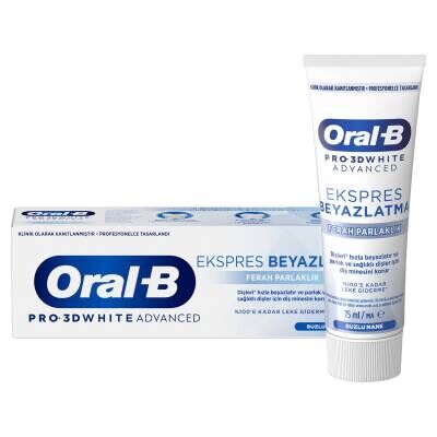 Oral-B Pro 3D White Advanced Ekspres Beyazlatma Ferah Parlaklık 75Ml