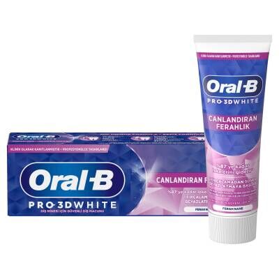 Oral-B Pro 3D White Canlandıran Ferahlık Diş Macunu 75 Ml