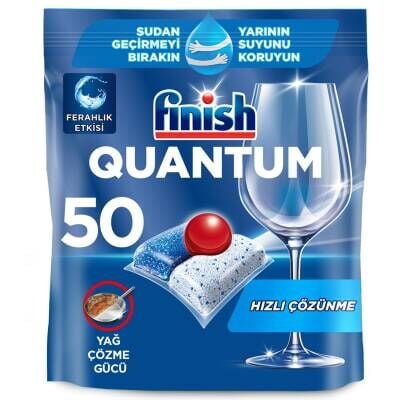 Finish Quantum 50 Kapsül Bulaşık Makinesi Deterjanı Tableti