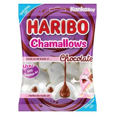 Haribo Chamallows Çikolata Dolgulu Marshmallow 62 G