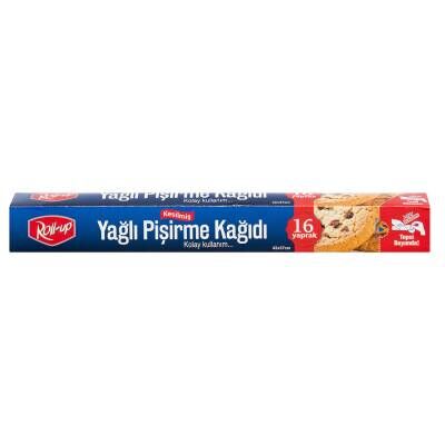 Roll-Up Kesilmiş Yağlı Pişirme Kağıdı 16 Yaprak
