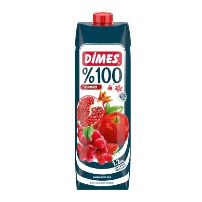 Dimes %100 Kırmızı Meyvelerden Meyve Suyu 1 L