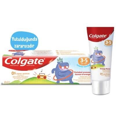 Colgate 3-5 Yaş Portakal Aromalı Florürsüz Çocuk Diş Macunu 60 Ml