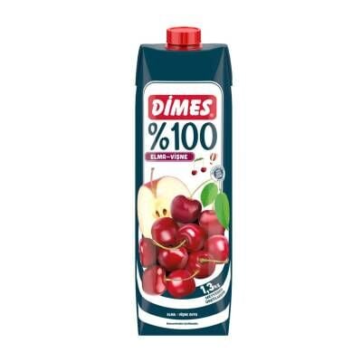 Dimes %100 Elma - Vişne Suyu 1 L