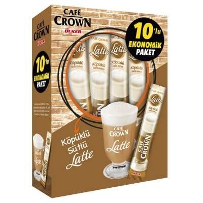 Cafe Crown Latte Kahve Paket 10 x 17 G