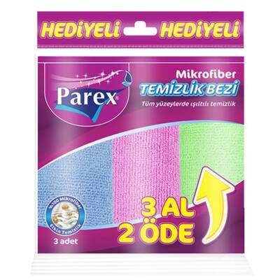 Parex Mikrofiber  Temizlik Bezi 3'lü