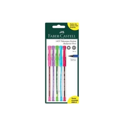Faber Castell 1425 Renkli Tükenmez 5'Li