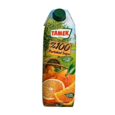 Tamek %100 Portakal Suyu 1 L