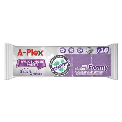 A-plex Antibakteriyel Sünger 10'lu