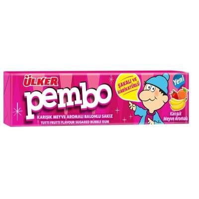 Ülker Pembo Karışık Meyve Aromalı Balonlu Sakız 22.5 G
