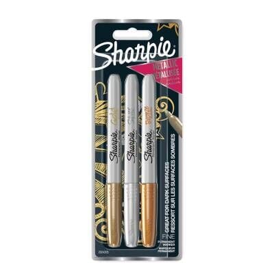 Sharpie Metalik Markör Karışık Renk 3'lü