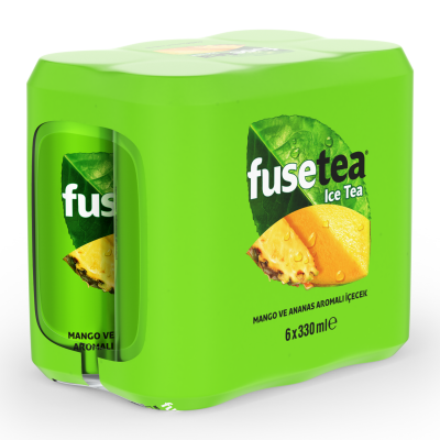 Fuse Tea Mango Ananas Aromalı Soğuk Çay Kutu 6x330 ML