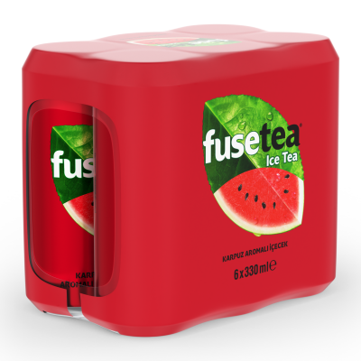Fuse Tea Karpuz Aromalı Soğuk Çay Kutu 6x330 ML