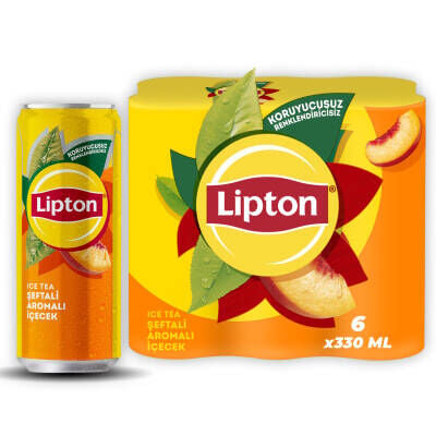Lipton Ice Tea Şeftali Kutu 6 x 330 Ml