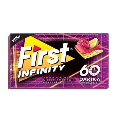 First 60 Dk Infinity Ahududu & Limon Aromalı Şekersiz Sakız 27 G