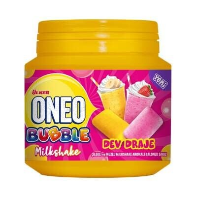 Ülker Oneo Bubble Çilek & Muz Milkshake Aromalı Sakız 76 G