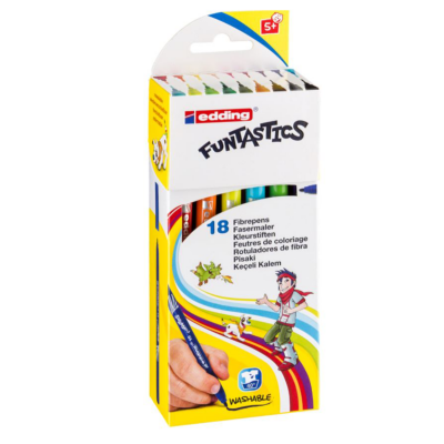 Edding Funtastics Keçe Uçlu Kalem İnce 18'li Set