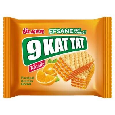 Ülker 9 Kat Tat Portakallı Gofret 39 G