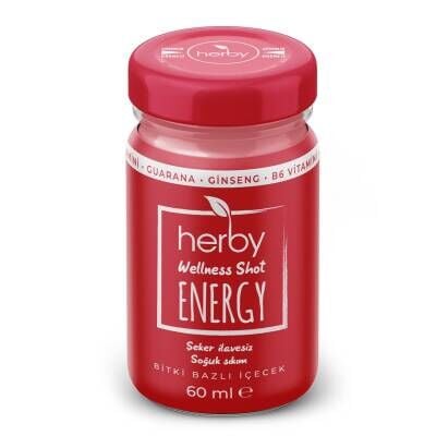 Herby Energy Shot Bitki Bazlı İçeçek 60 Ml