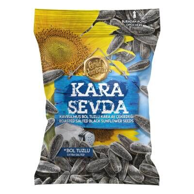 Kara Sevda Yerli Tuzlu Siyah  Ayçekirdeği 135 G