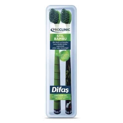 Difaş Proclınıc Stıl Bamboo Diş Fırçası 1+1