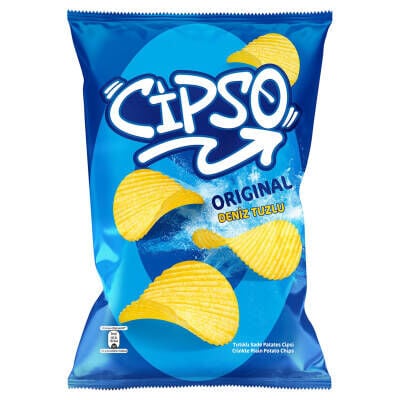 Cipso Tırtıklı Deniz Tuzlu Sade Patates Cipsi 125 G