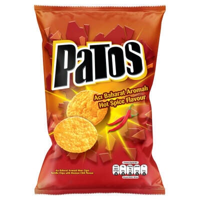 Patos Acı Baharat Aromalı Mısır Cipsi 185 G