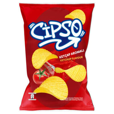 Cipso Tırtıklı Ketçap Aromalı Patates Cipsi 125 G