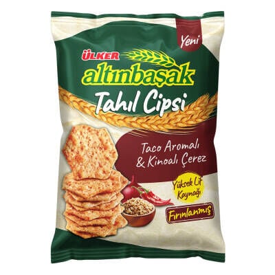 Ülker Altınbaşak Tahıl Cipsi Taco Aromalı & Kinoalı Çerez 50 G