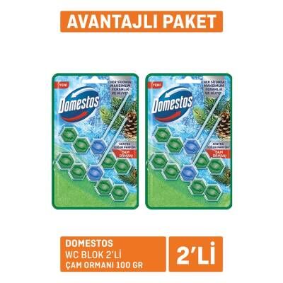 Domestos Wc Blok 2'li Çam Ferahlığı 2x100 G