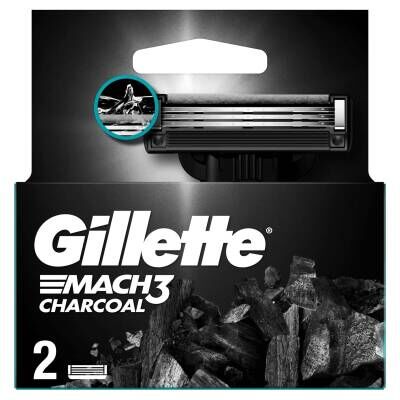 Gillette Mach3 Kömür Yedek Tıraş Bıçağı 2'li