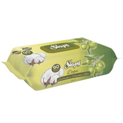 Sleepy Doğal Zeytinyağlı Islak Havlu 90'lı