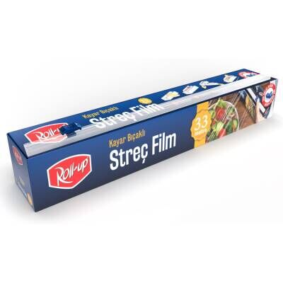Roll-Up Kayar Bıçaklı Streç Film 33 Metre