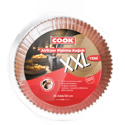 Cook Airfryer Pişirme Kağıdı XXL 25'li