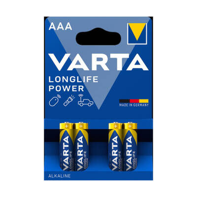 Varta Longlife Power AAA İnce Kalem Pil 4'lü Paket (Alkalin)