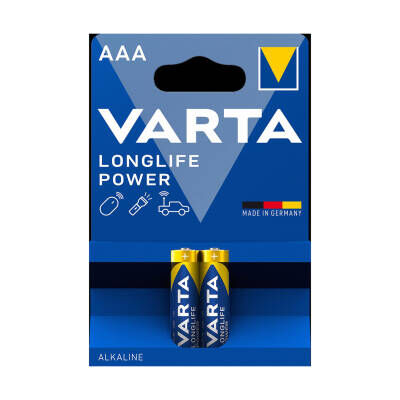 Varta Longlife Power AAA İnce Kalem Pil 2'li Paket (Alkalin)