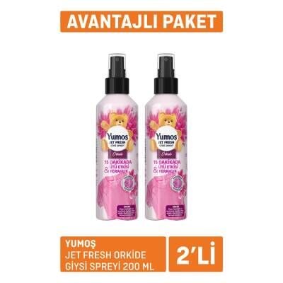 Yumoş Jet Fresh Orkide Giysi Spreyi 2X200 Ml