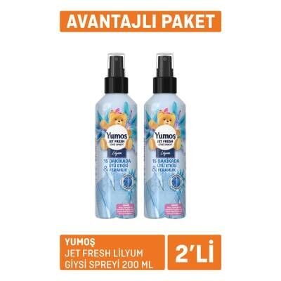 Yumoş Jet Fresh Lilyum Giysi Spreyi 2X200 Ml