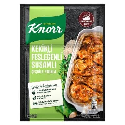 Knorr Fırında Tavuk Çeşnisi Kekikli Fesleğenli Susamlı 29 G