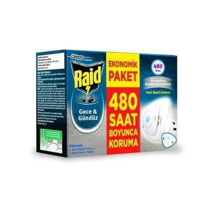 Raid Gece & Gündüz Sinekkovar Cihaz + 2 Yedek