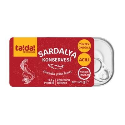 Tada Sardalya Konservesi Acılı 125 G